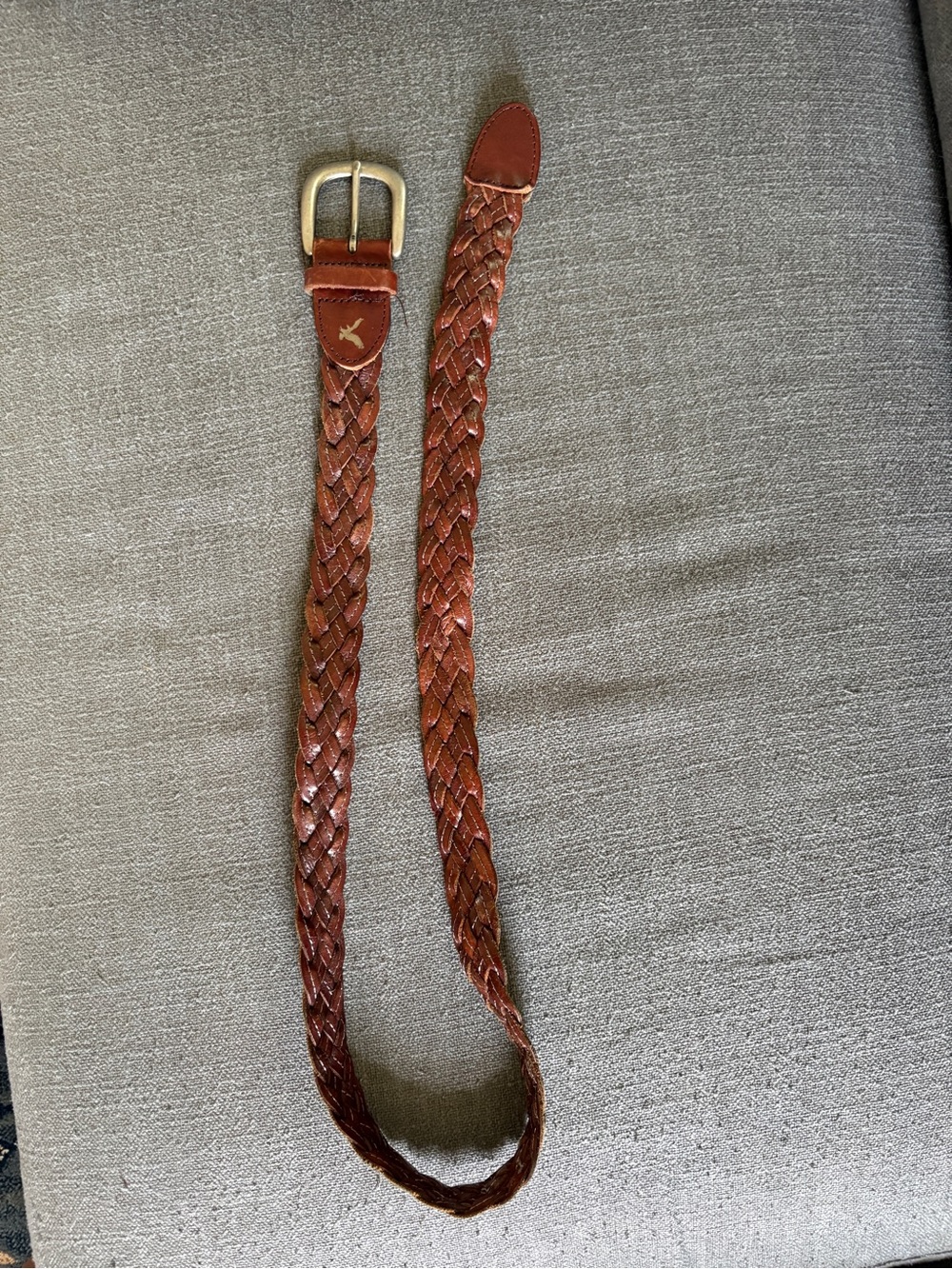 American Eagle Outfitters Braided Leather Belt - Brown